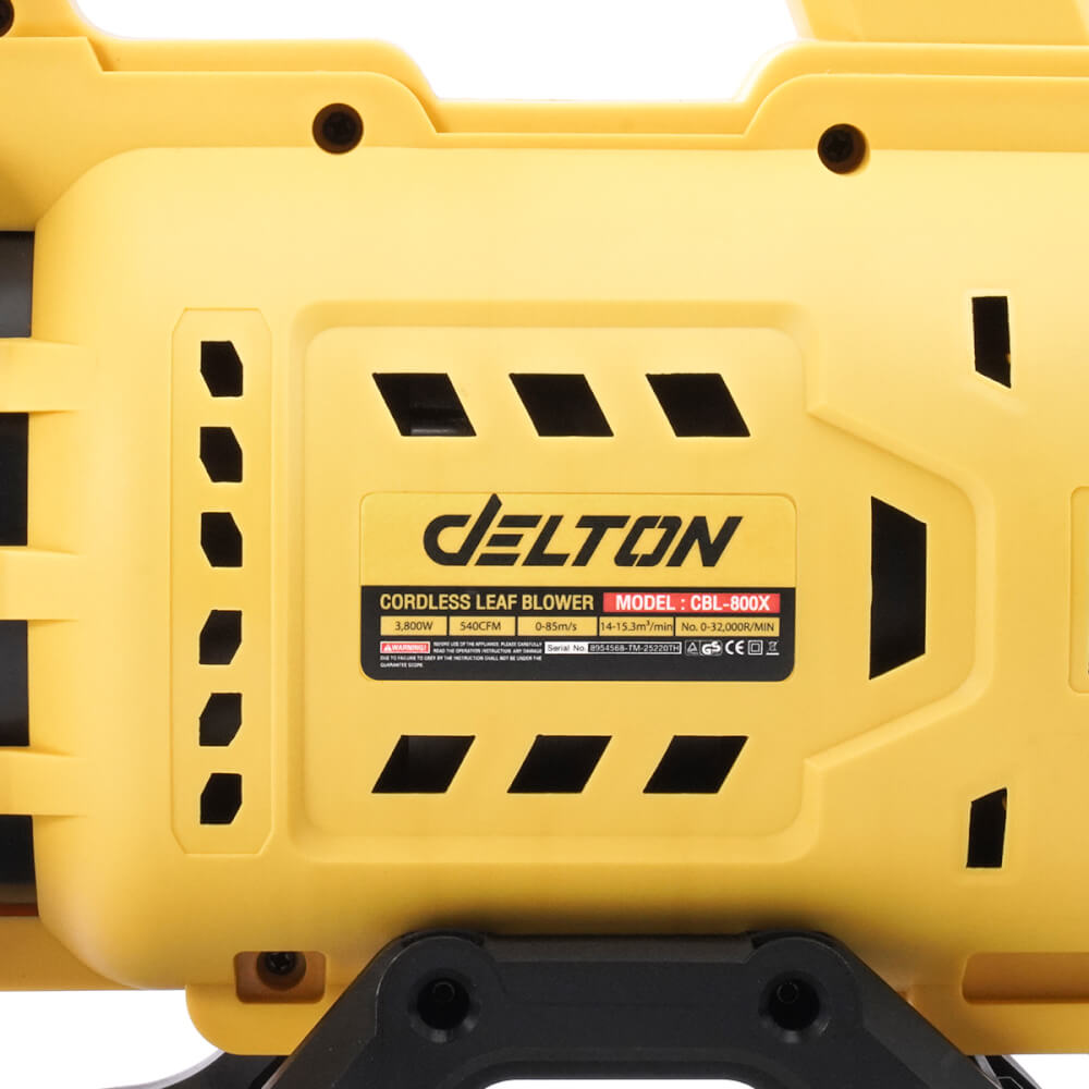 เครื่องเป่าใบไม้ไร้สาย (พร้อมแบตเตอรี่ BL-SERIES) DELTON รุ่น CBL-800X 3,800 วัตต์